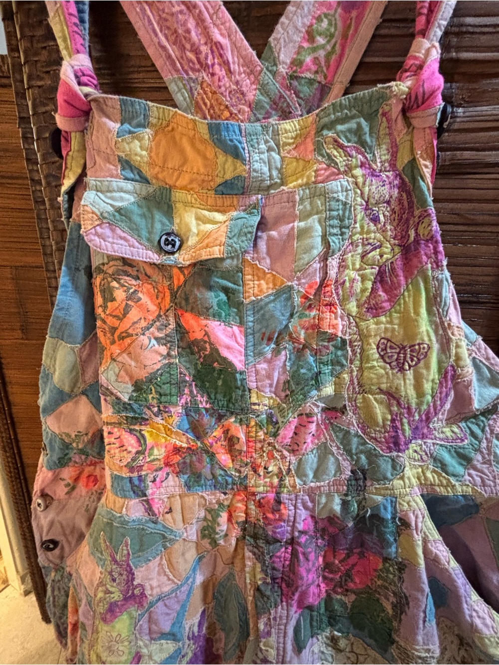Magnolia Pearl Graphic Love Overalls - Picture 4 of 14